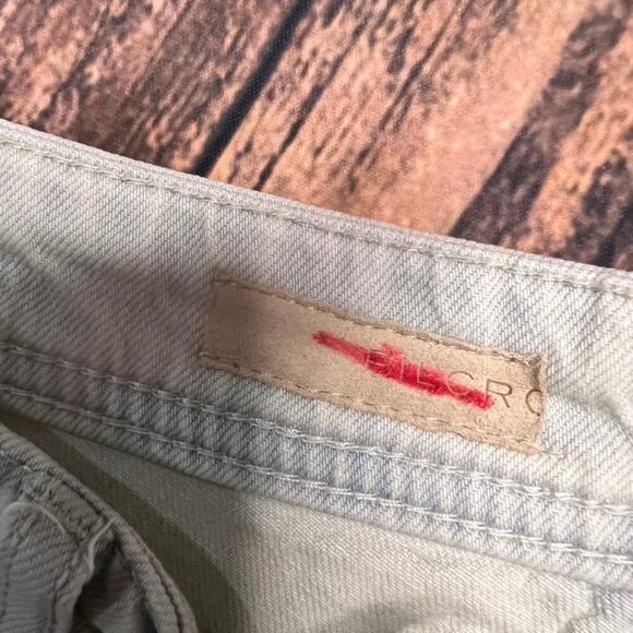 Anthropologie Pilcro Women's Distressed Slim Boyfriend Jeans Blue‎ Size 29 - Picture 3 of 6